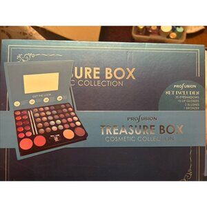PROFUSION THE TREASURE BOX cosmetic collection 35 eye shadows 10 lip colors Plus